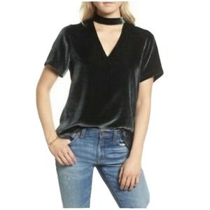 Madewell Velvet Choker Top